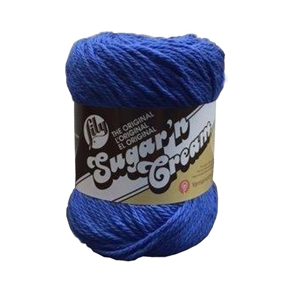 Twine/Thread/Cord, Cotton, Art & School, Spinrite, Sugar'n Cream, 100% Cotton, 4 ply, Yarn, 581216, Dazzle Blue